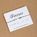 G.YCX LOVE FOREVER Morse Code Bracelets Matching Couple Miyuki Jewelry Adjustable Rope Custom Name Bracelet for Women Sister