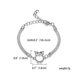 12 Styles Silver Charm Bracelets Owl Dragonfly Butterfly Animal Chain Bracelets Love Heart Palm Bangles Wedding Jewelry Gift