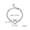 12 Styles Silver Charm Bracelets Owl Dragonfly Butterfly Animal Chain Bracelets Love Heart Palm Bangles Wedding Jewelry Gift
