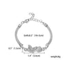 12 Styles Silver Charm Bracelets Owl Dragonfly Butterfly Animal Chain Bracelets Love Heart Palm Bangles Wedding Jewelry Gift
