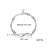 12 Styles Silver Charm Bracelets Owl Dragonfly Butterfly Animal Chain Bracelets Love Heart Palm Bangles Wedding Jewelry Gift