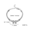 12 Styles Silver Charm Bracelets Owl Dragonfly Butterfly Animal Chain Bracelets Love Heart Palm Bangles Wedding Jewelry Gift