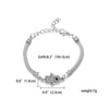 12 Styles Silver Charm Bracelets Owl Dragonfly Butterfly Animal Chain Bracelets Love Heart Palm Bangles Wedding Jewelry Gift